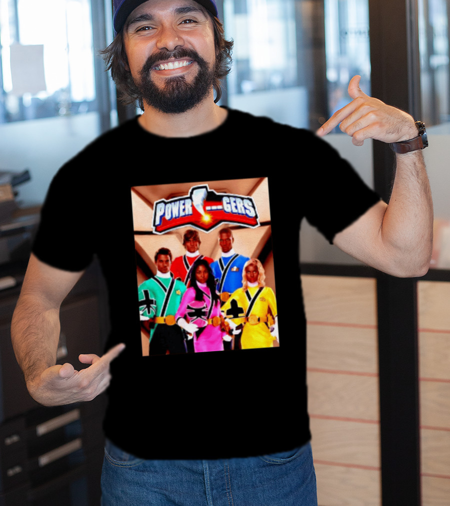 Power Rangers SPD Team Uniforms Super Sentai Action Figures T-Shirt
