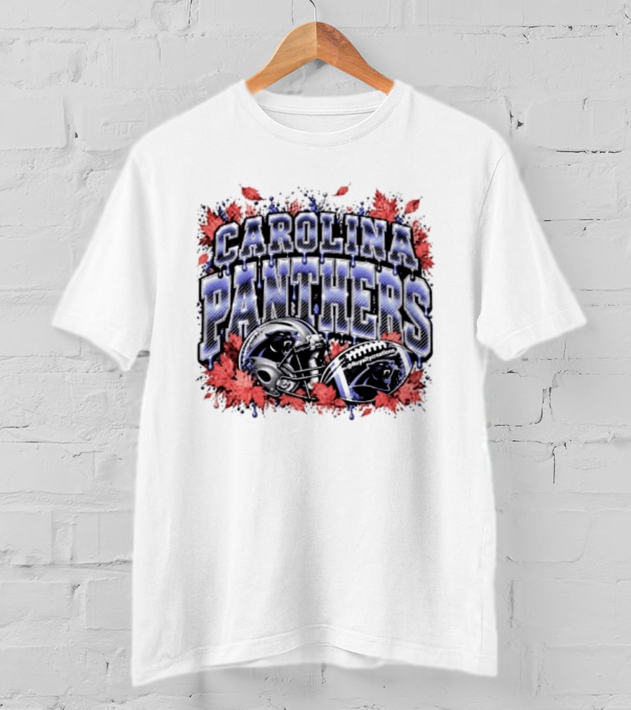 Carolina Panthers Football Faith Halloween 2026 Helmet Head Football T-Shirt