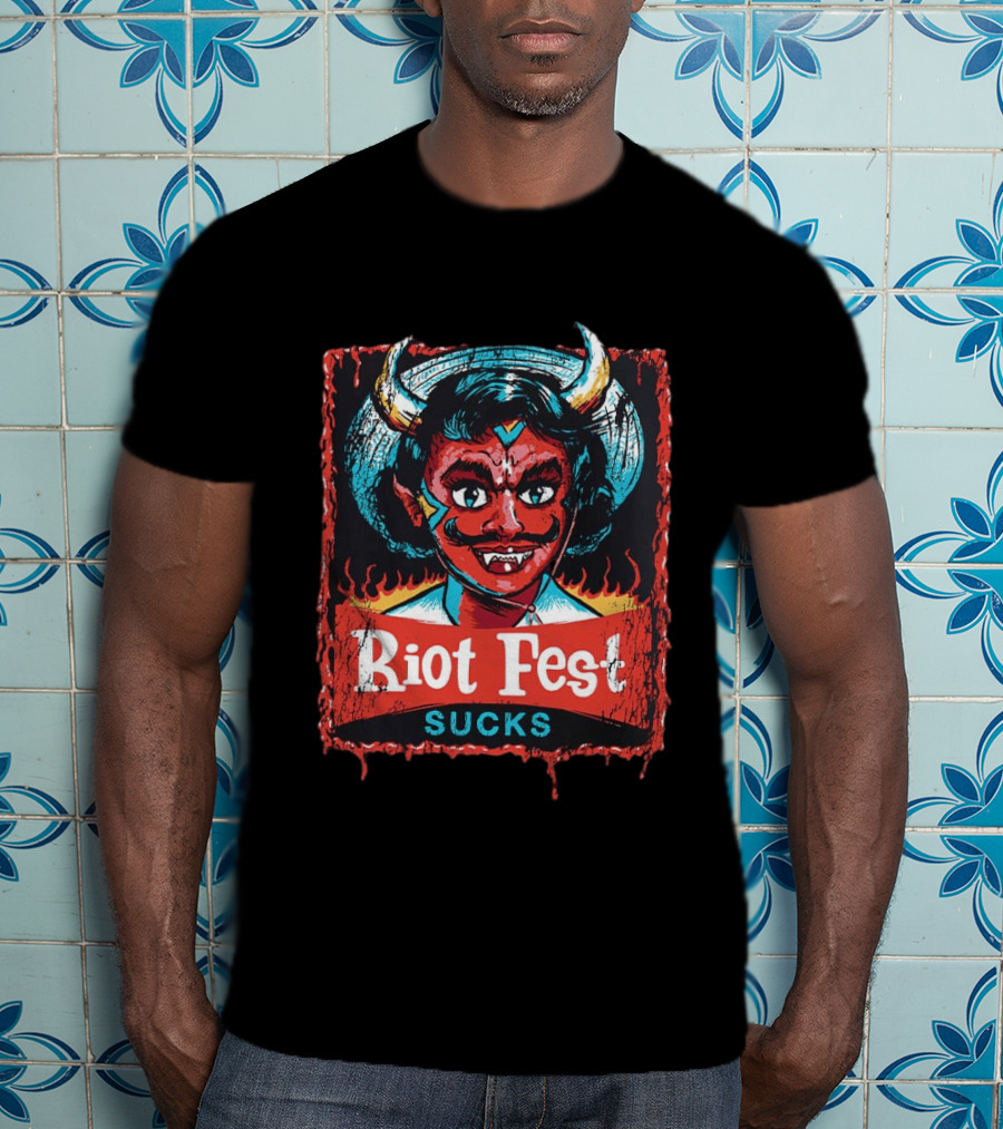 Riot Fest Sucks 2026 Chicago September 18 20 Little Devil Lineup Douglass Park T-Shirt