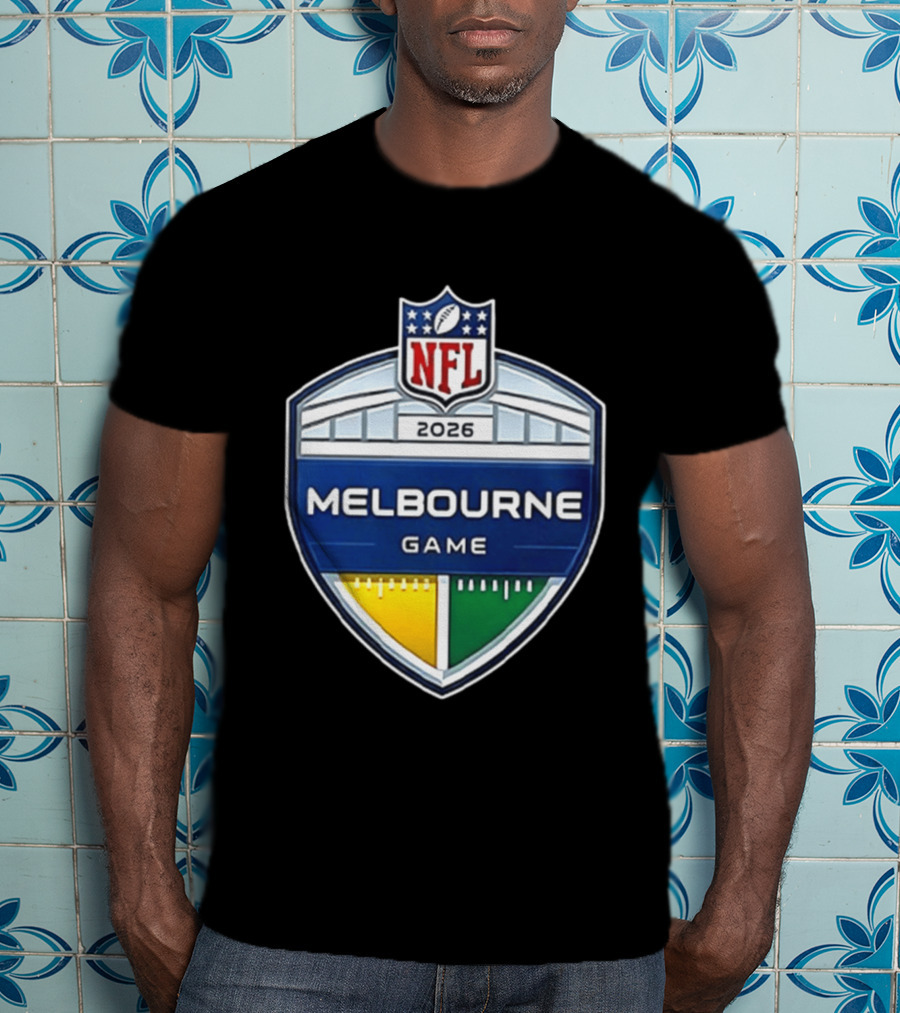 San Francisco 49ers NFL 2026 Melbourne Game Two Sided T-Shirt
