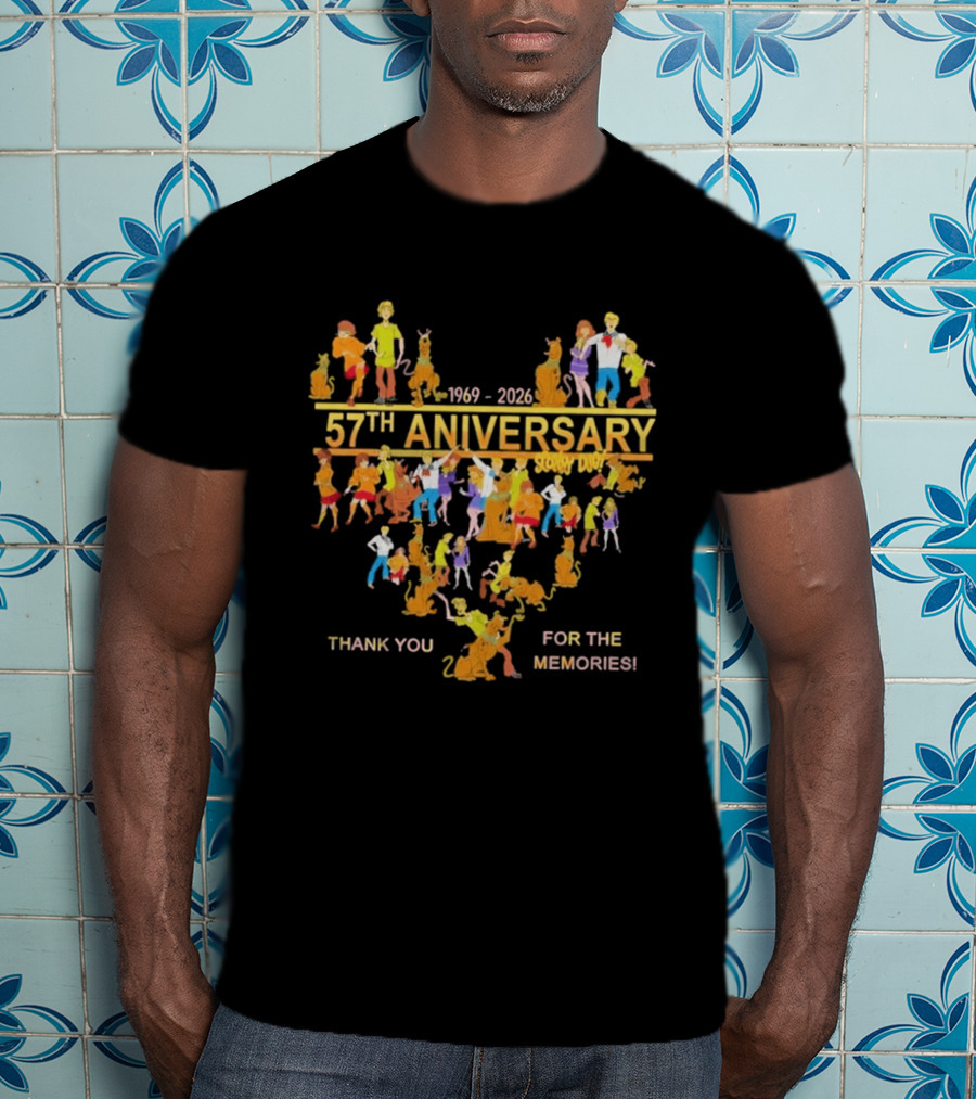 Scooby Doo 57th Anniversary 1969 2026 Thank You For The Memories T-Shirt