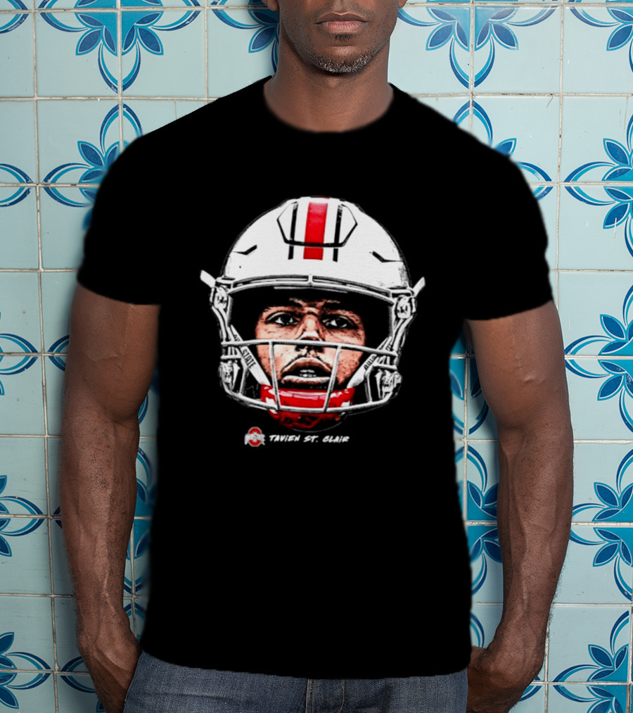 Ohio State Buckeyes Tavien St. Clair Game Face NCAA Football T-Shirt