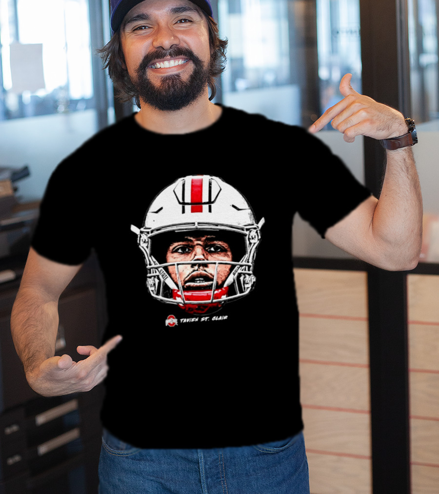Ohio State Buckeyes Tavien St. Clair Game Face NCAA Football T-Shirt