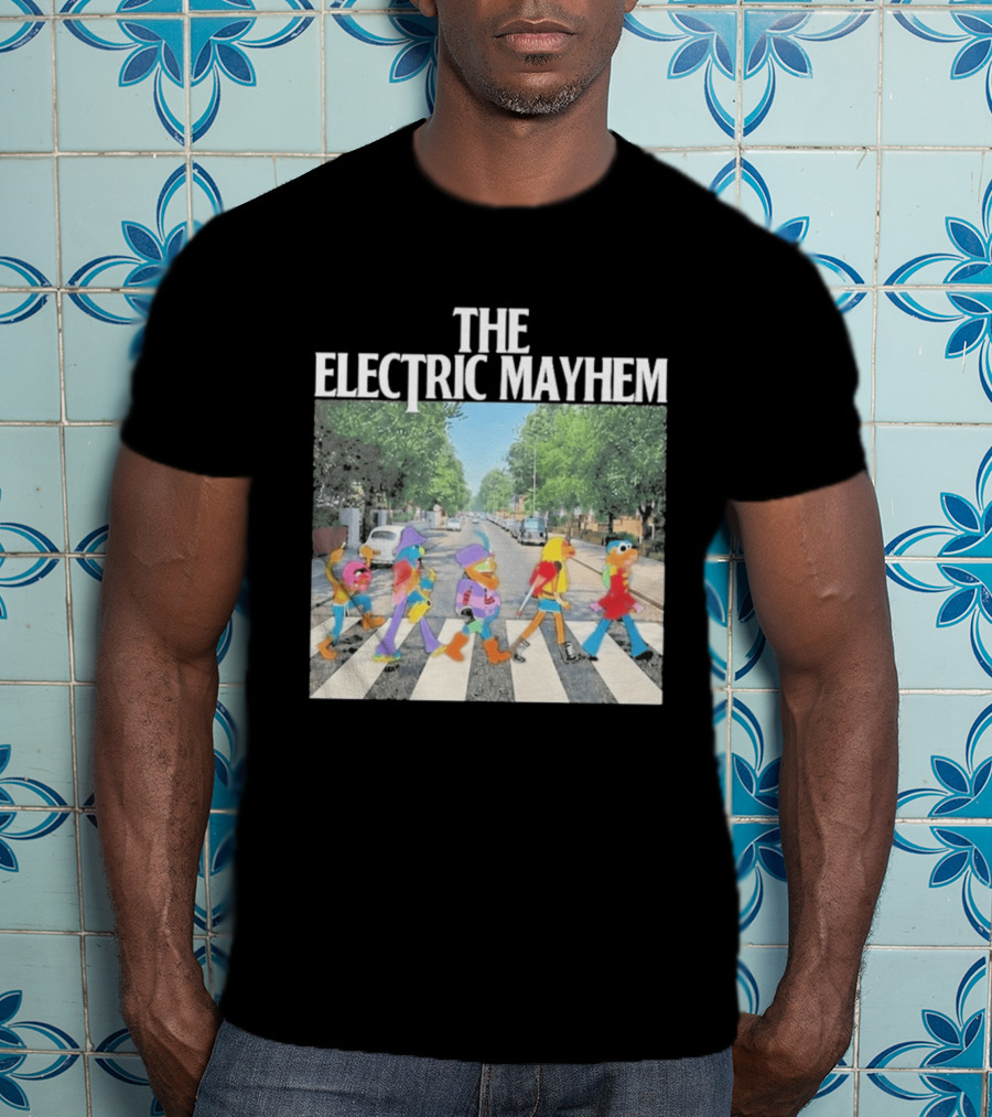 The Electric Mayhem Muppets Abbey Road Crossing Iconic Scene T-Shirt