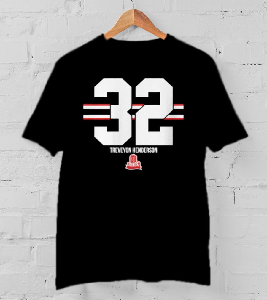 TreVeyon Henderson 32 Ohio State Buckeyes Legends T-Shirt