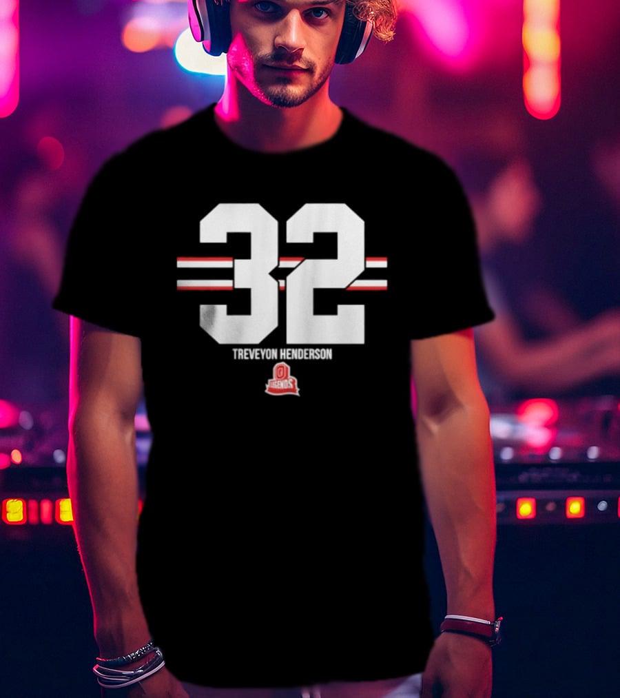 TreVeyon Henderson 32 Ohio State Buckeyes Legends T-Shirt
