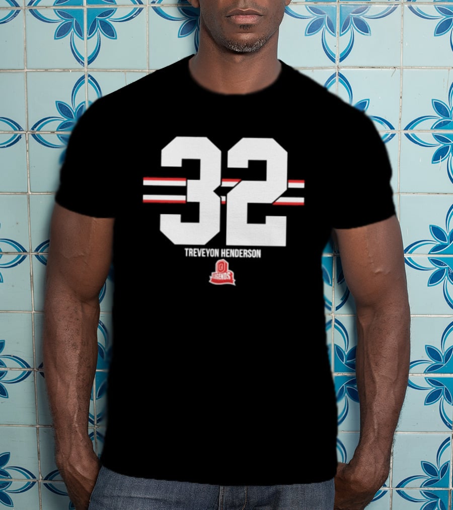 TreVeyon Henderson 32 Ohio State Buckeyes Legends T-Shirt