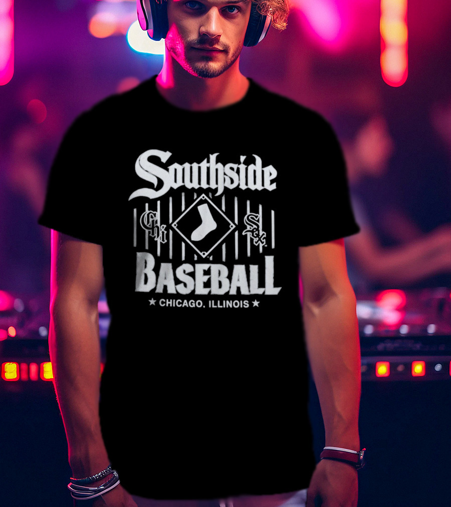 Southside Baseball Chicago Illinois White Sox T-Shirt