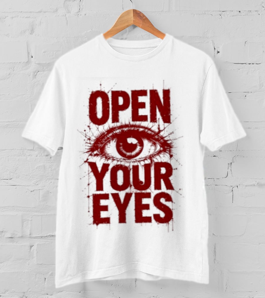 OPEN YOUR EYES Red Splatter Eye T-Shirt