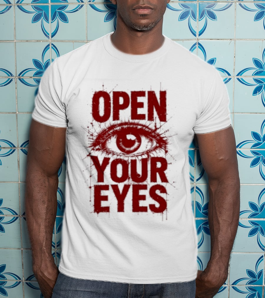 OPEN YOUR EYES Red Splatter Eye T-Shirt