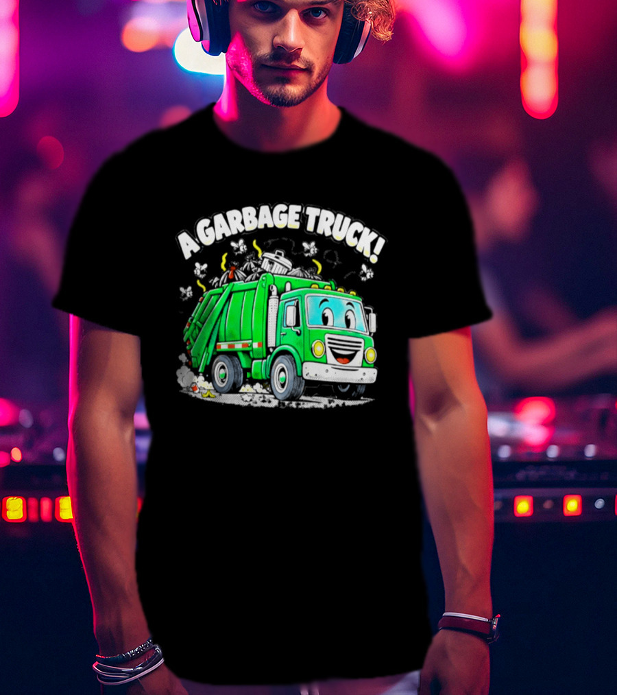 A Garbage Truck Cartoon Animation Fun T-Shirt