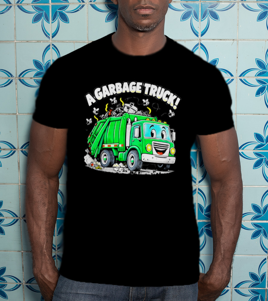 A Garbage Truck Cartoon Animation Fun T-Shirt