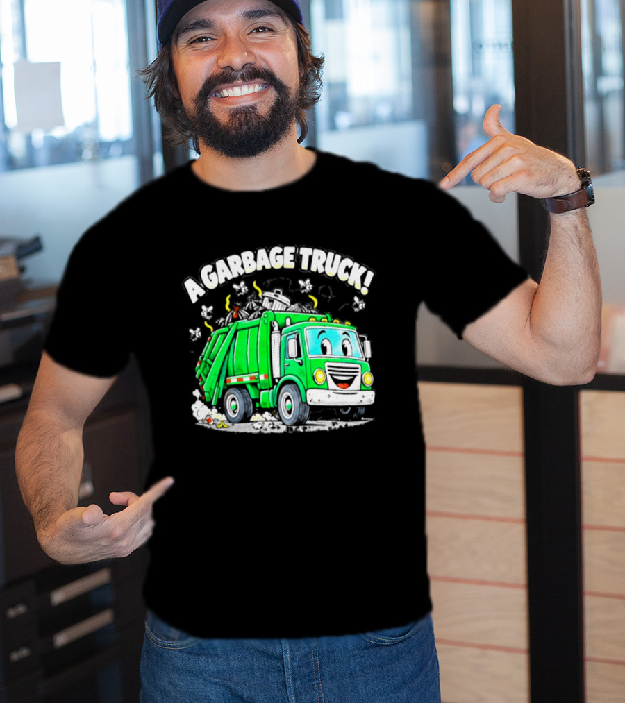 A Garbage Truck Cartoon Animation Fun T-Shirt