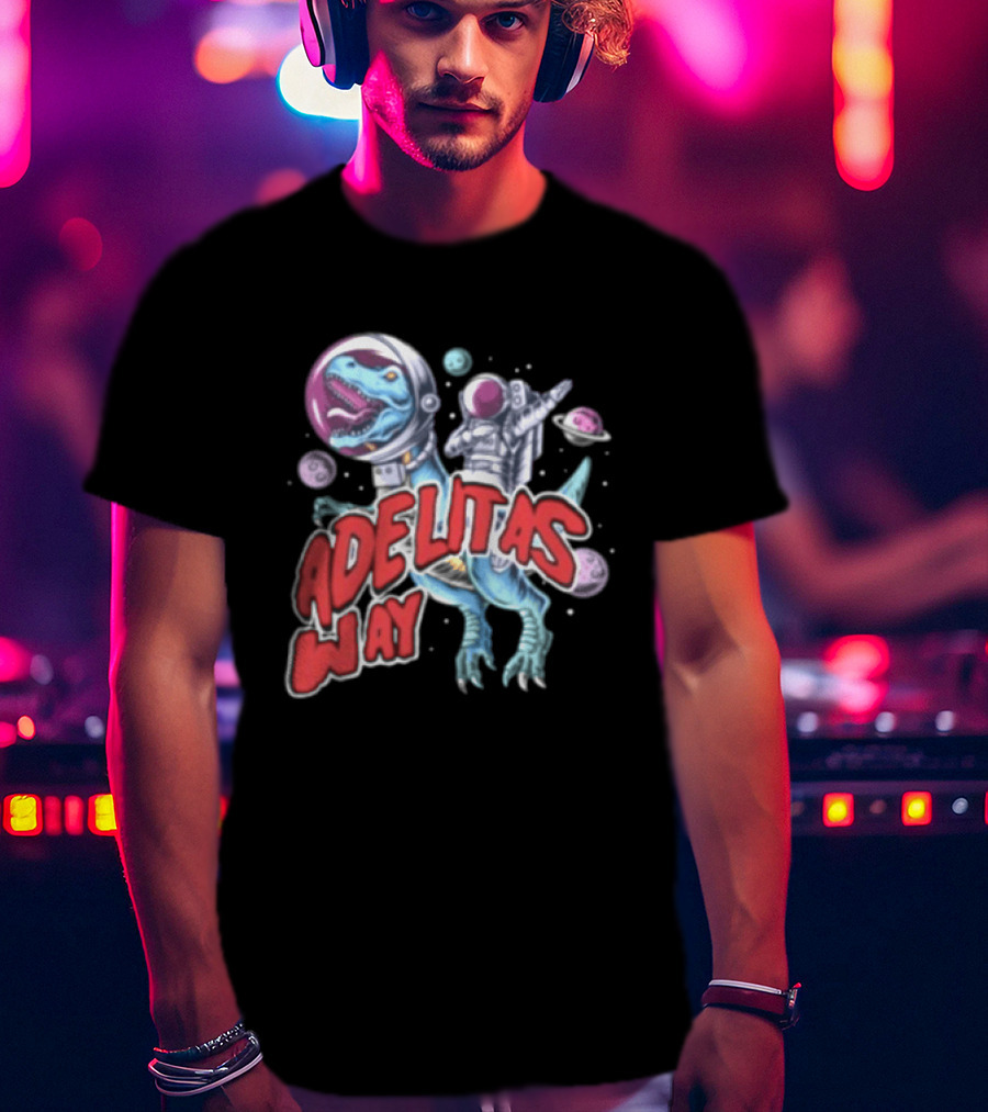 Adelitas Way Space Dinosaur Astronaut Rex T-Shirt