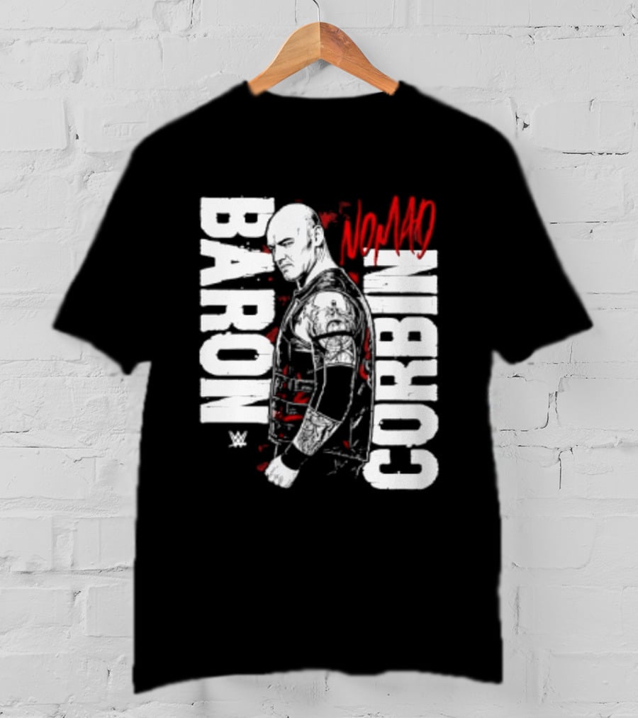 Baron Corbin WWE Nomad Vertical Name Wrestling Superstar T-Shirt