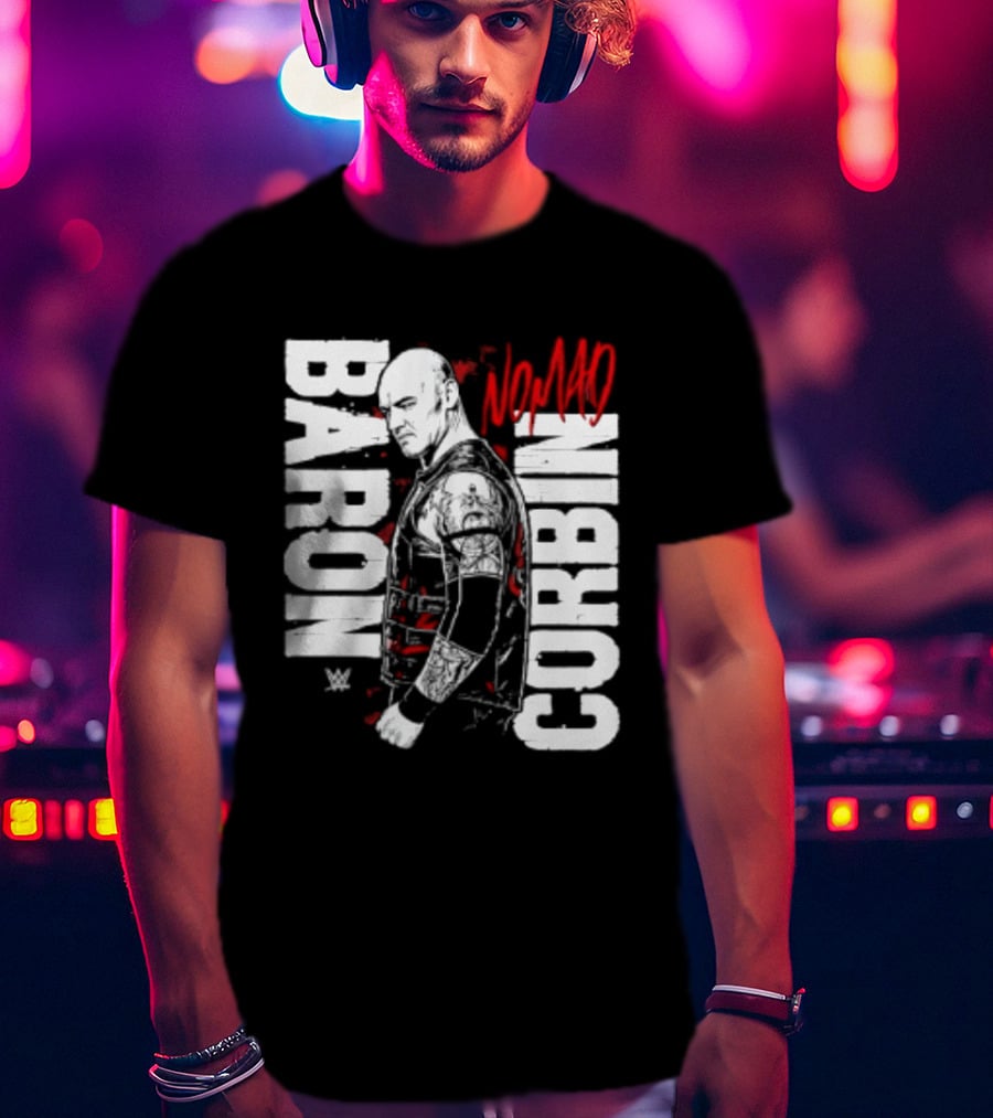 Baron Corbin WWE Nomad Vertical Name Wrestling Superstar T-Shirt