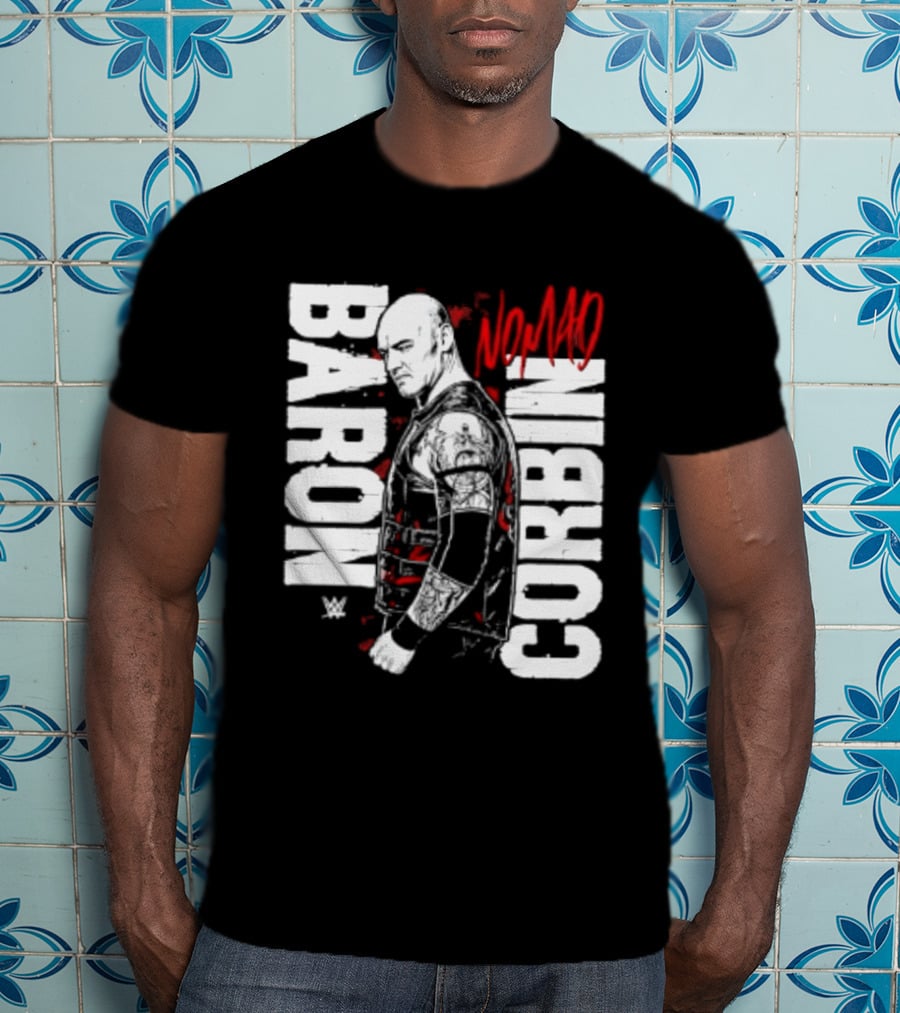 Baron Corbin WWE Nomad Vertical Name Wrestling Superstar T-Shirt