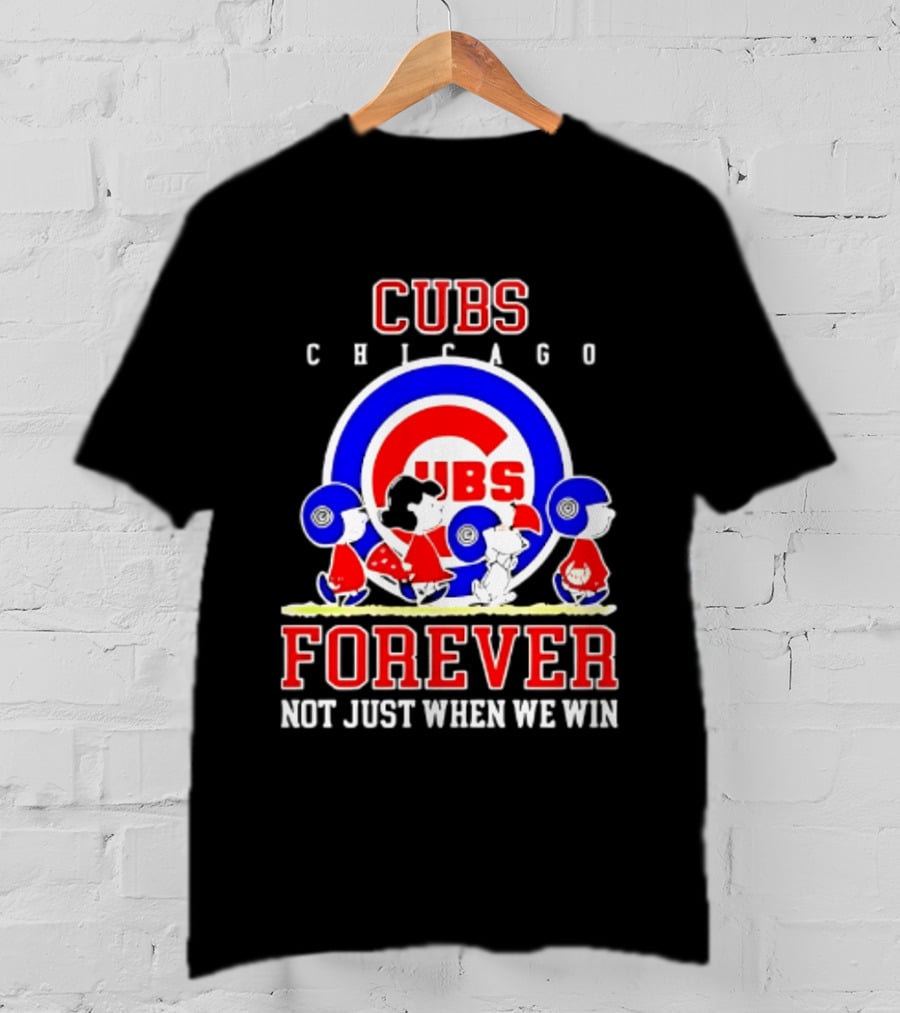 Chicago Cubs Peanuts Abbey Road Forever Not Just When We Win T-Shirt
