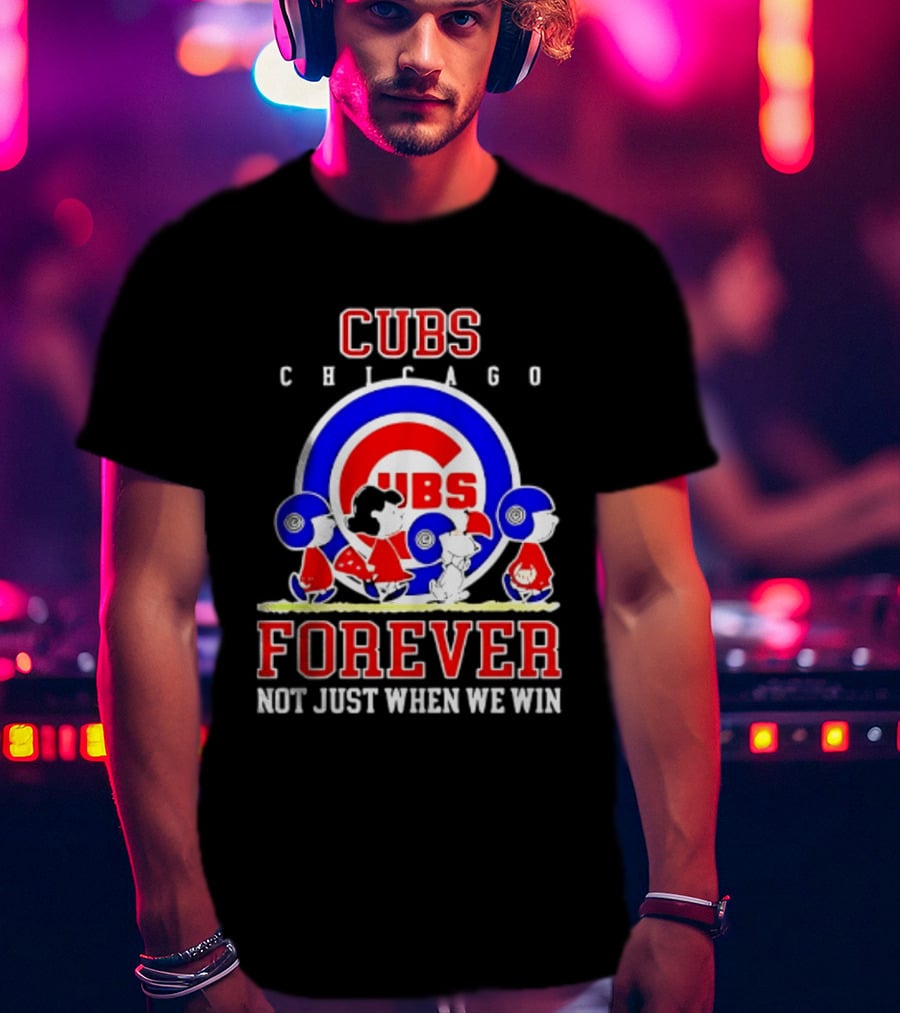 Chicago Cubs Peanuts Abbey Road Forever Not Just When We Win T-Shirt