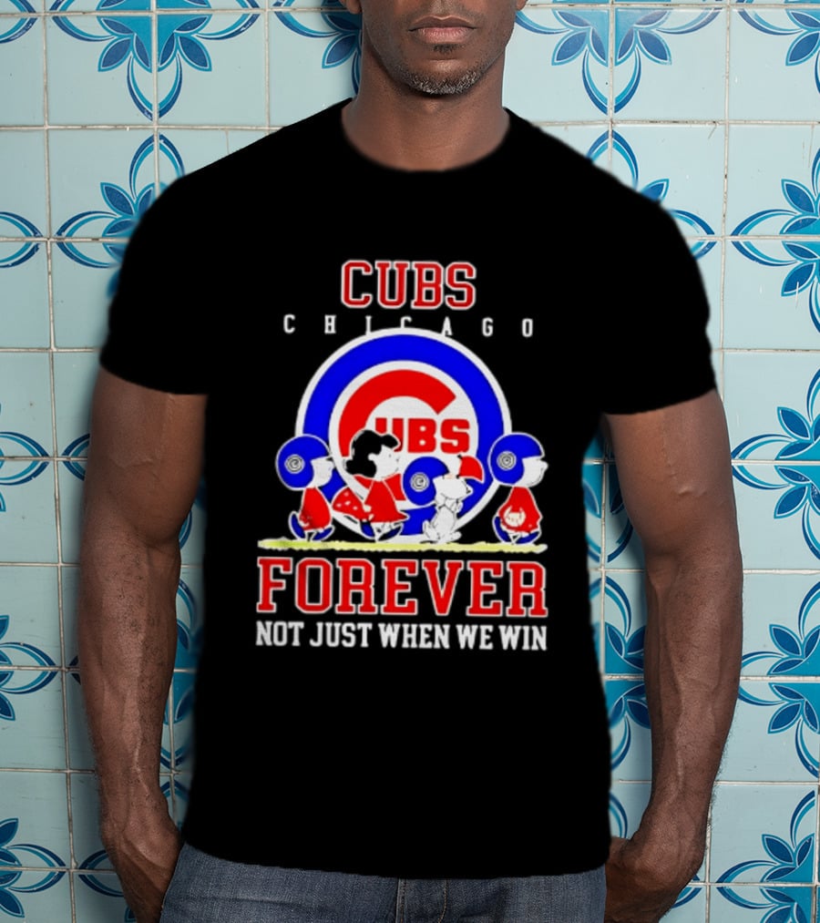 Chicago Cubs Peanuts Abbey Road Forever Not Just When We Win T-Shirt