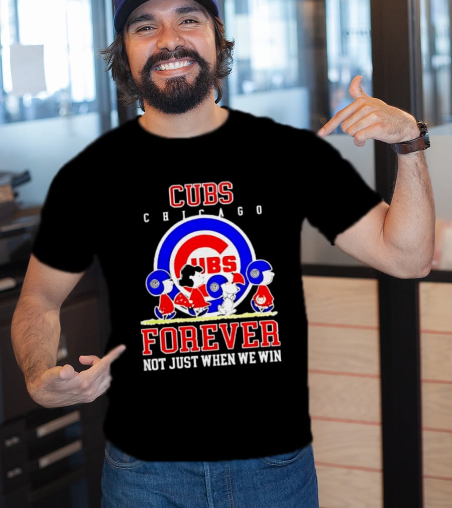 Chicago Cubs Peanuts Abbey Road Forever Not Just When We Win T-Shirt
