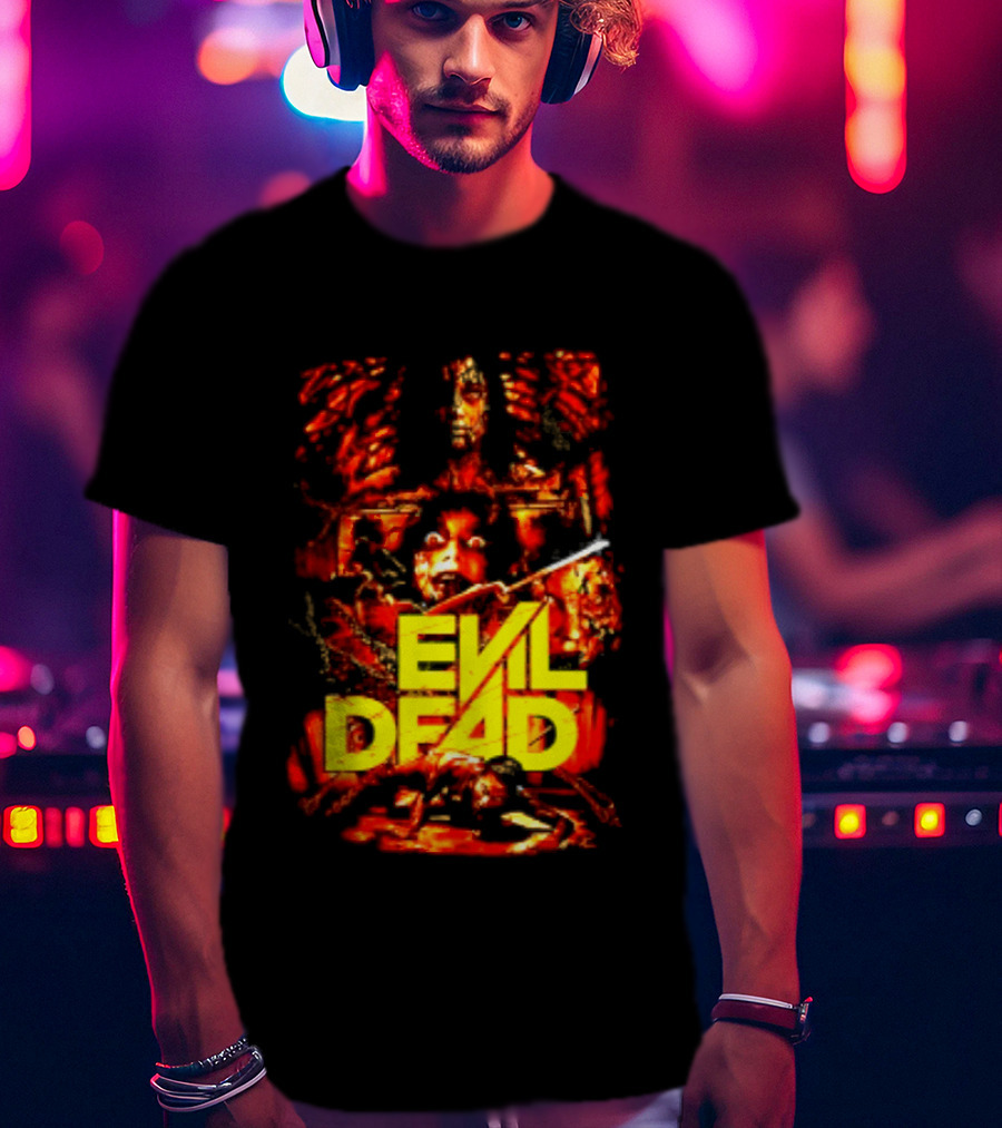 Evil Dead Classic Horror Movie Sam Raimi Iconic Cult T-Shirt