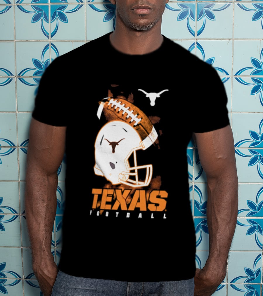 Texas Longhorns Football Helmet Glory NCAA Highlights T-Shirt