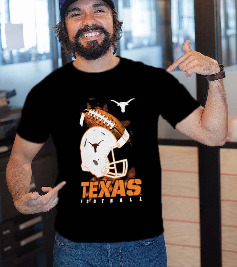 Texas Longhorns Football Helmet Glory NCAA Highlights T-Shirt