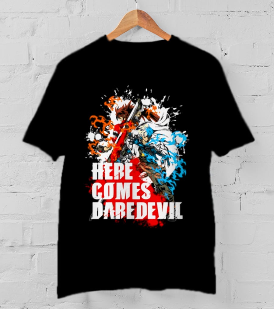 Here Comes Daredevil Guilty Sol Badguy Vibrant Splash T-Shirt