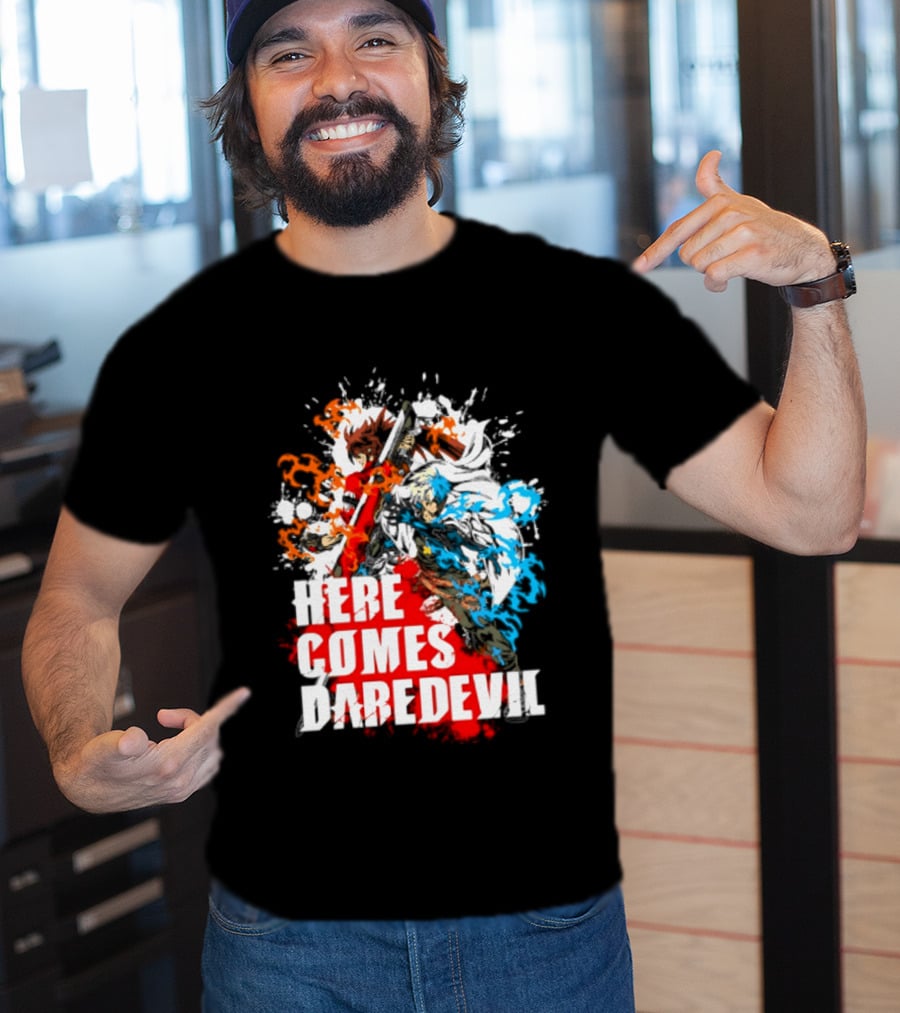 Here Comes Daredevil Guilty Sol Badguy Vibrant Splash T-Shirt