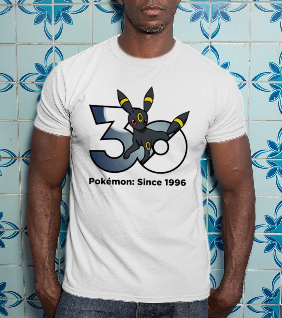 Umbreon Pokemon 30th Anniversary 1996 Celebration T-Shirt