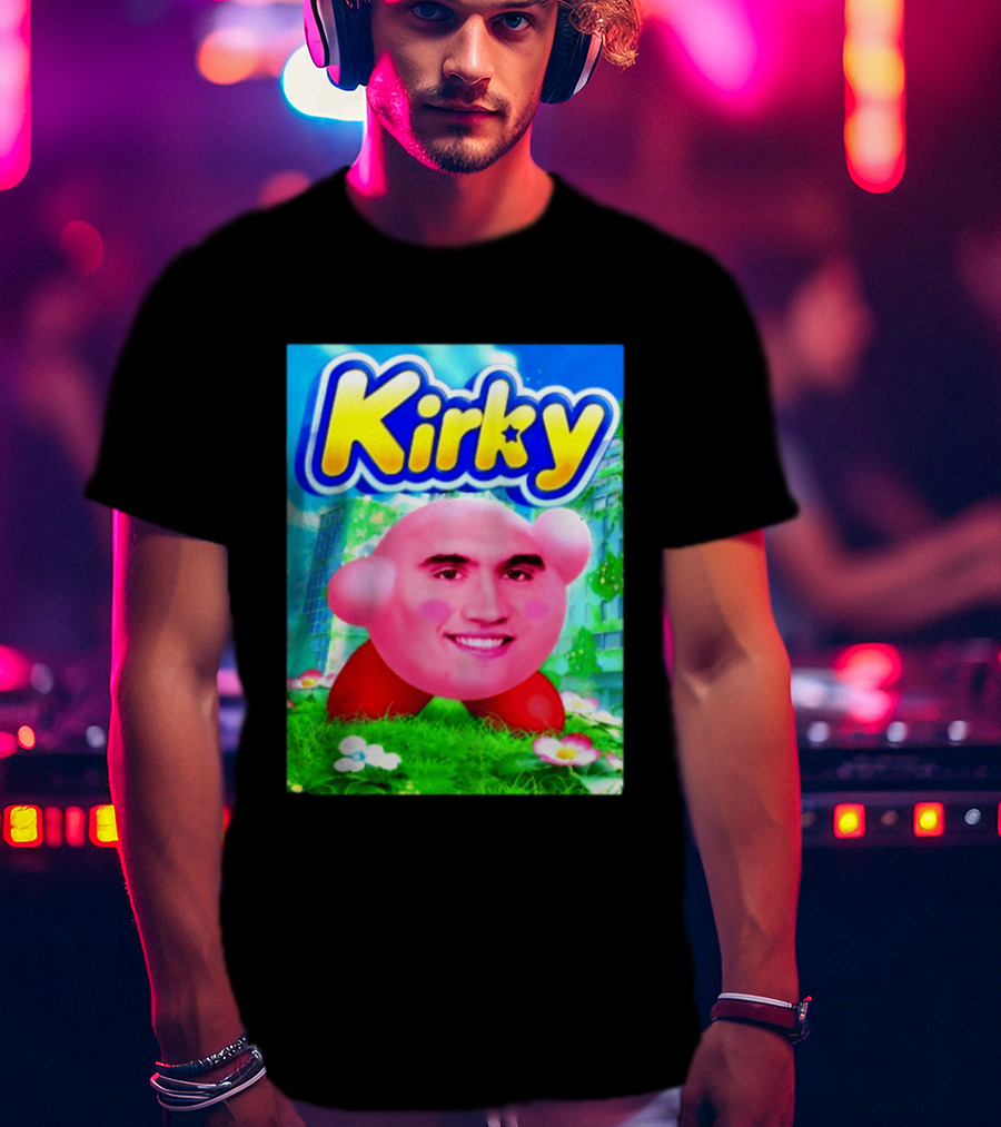 Kirky Charlie Kirk Kirby Meme T-Shirt