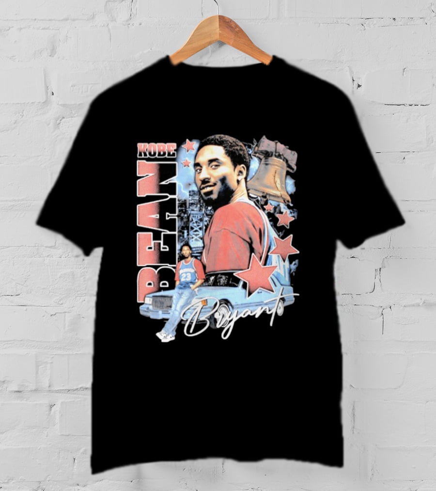 Kobe Bean Bryant Philadelphia Liberty Bell Vintage Style 23 Jersey Retro 76ers T-Shirt