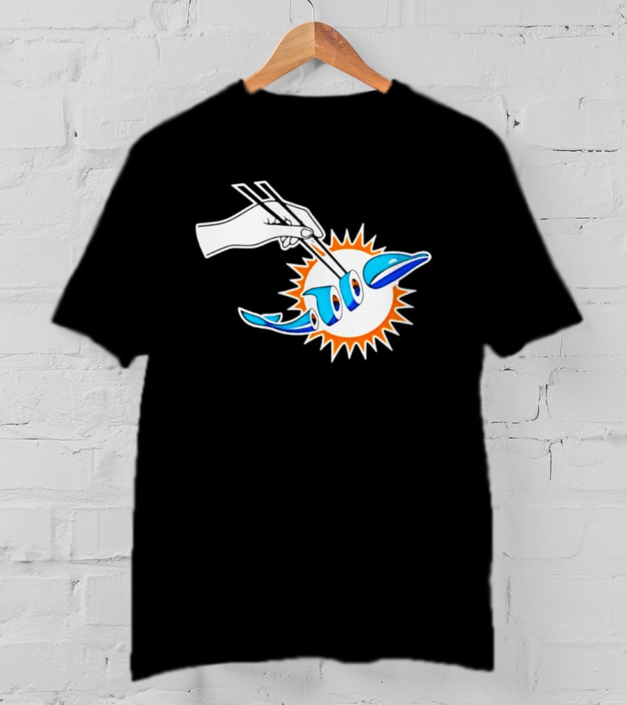 Maxx Crosby Las Vegas Raiders Sushi Miami Dolphin T-Shirt