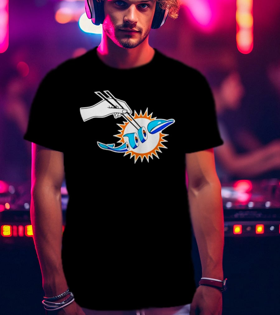 Maxx Crosby Las Vegas Raiders Sushi Miami Dolphin T-Shirt