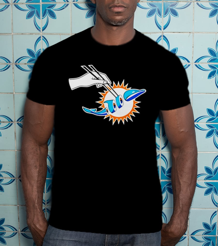 Maxx Crosby Las Vegas Raiders Sushi Miami Dolphin T-Shirt
