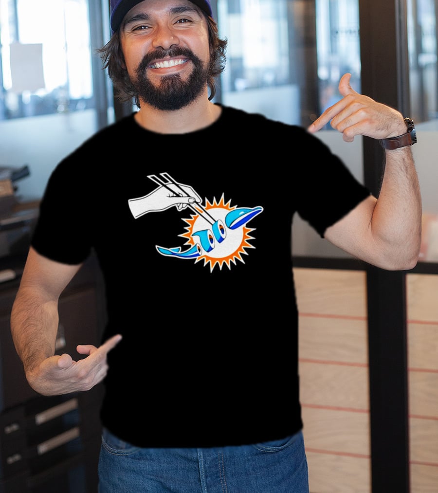 Maxx Crosby Las Vegas Raiders Sushi Miami Dolphin T-Shirt