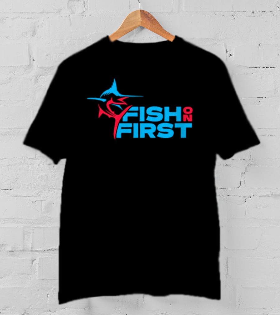 Miami Marlins Fish On First T-Shirt