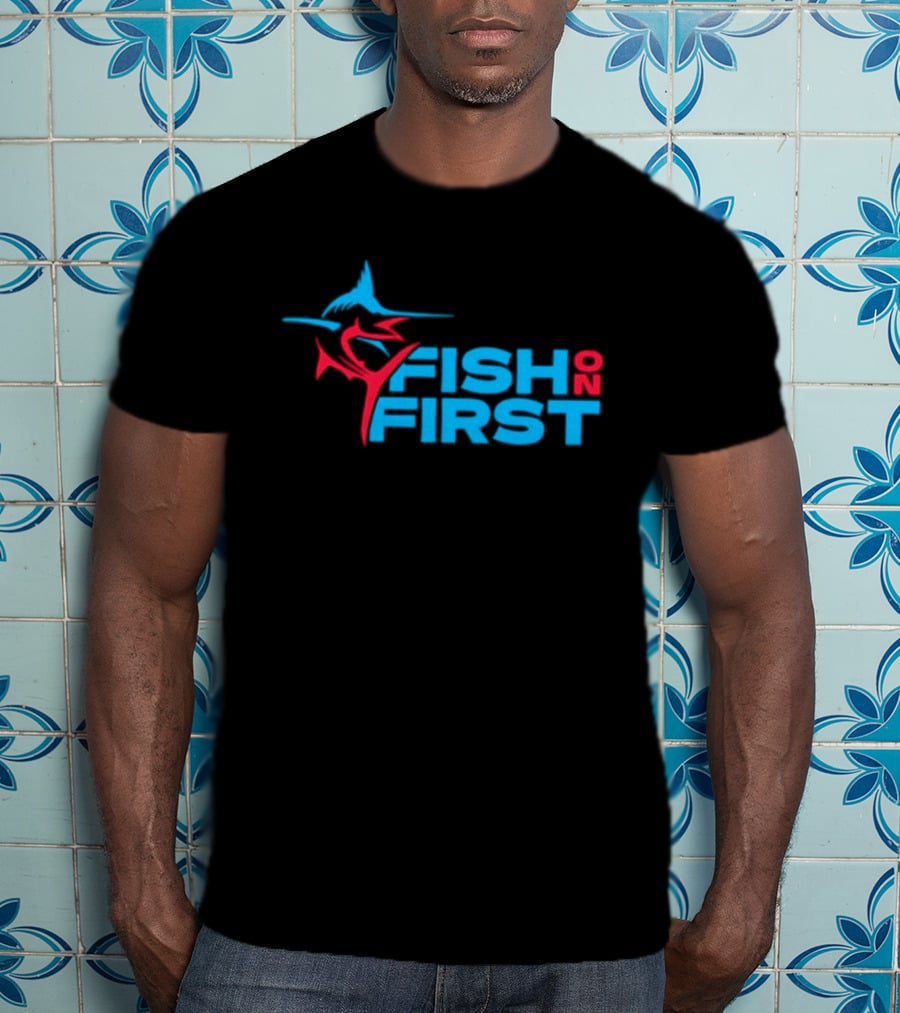 Miami Marlins Fish On First T-Shirt