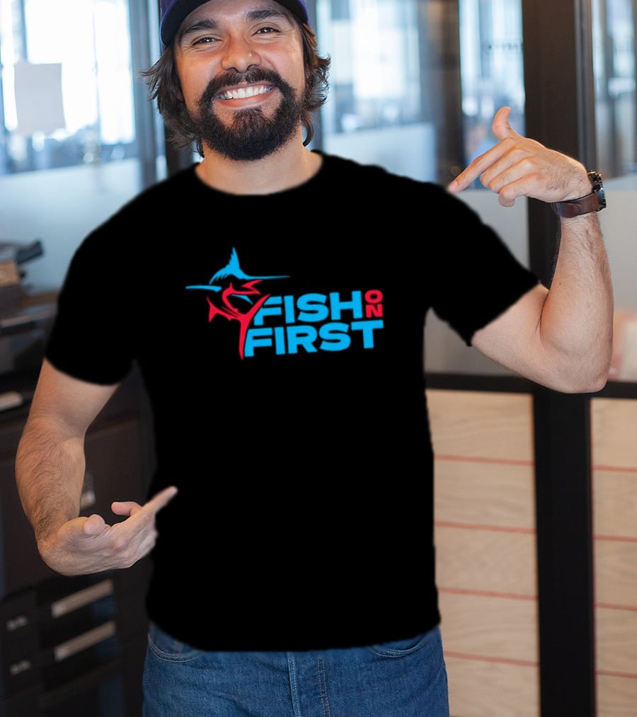 Miami Marlins Fish On First T-Shirt
