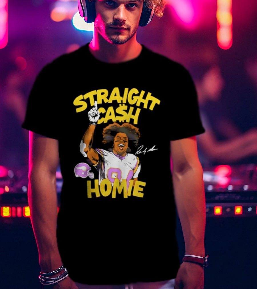 Minnesota Vikings Randy Moss Straight Cash Homie 84 T-Shirt