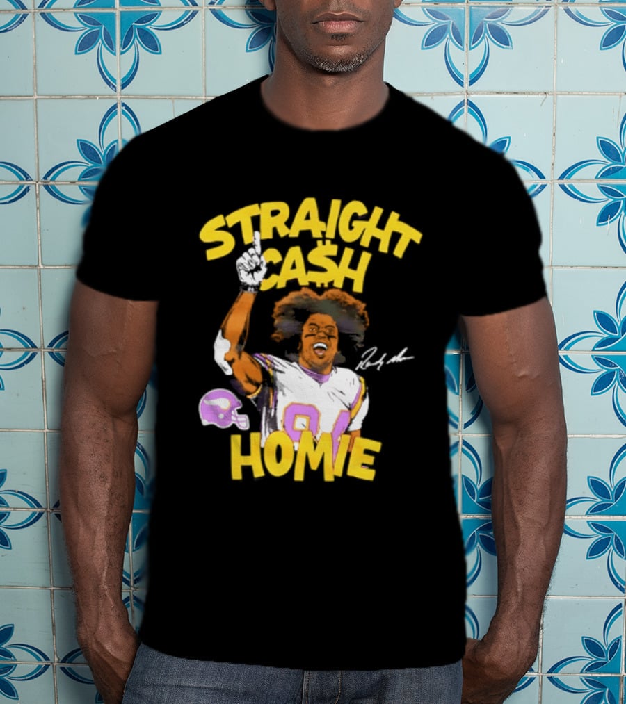 Minnesota Vikings Randy Moss Straight Cash Homie 84 T-Shirt