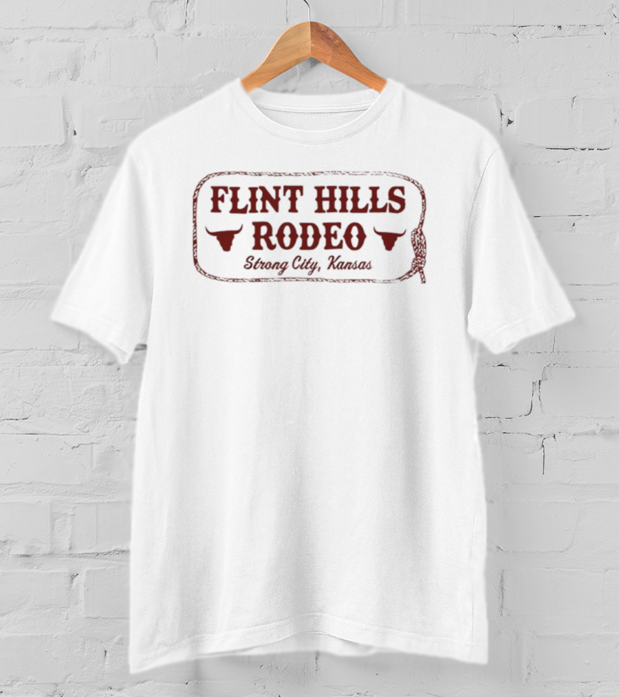 Flint Hills Rodeo Strong City Kansas Rustic Western T-Shirt