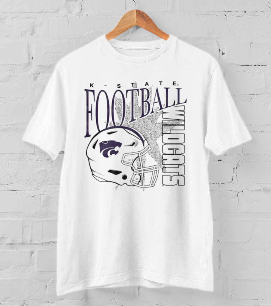 K State Wildcats Football Helmet T-Shirt
