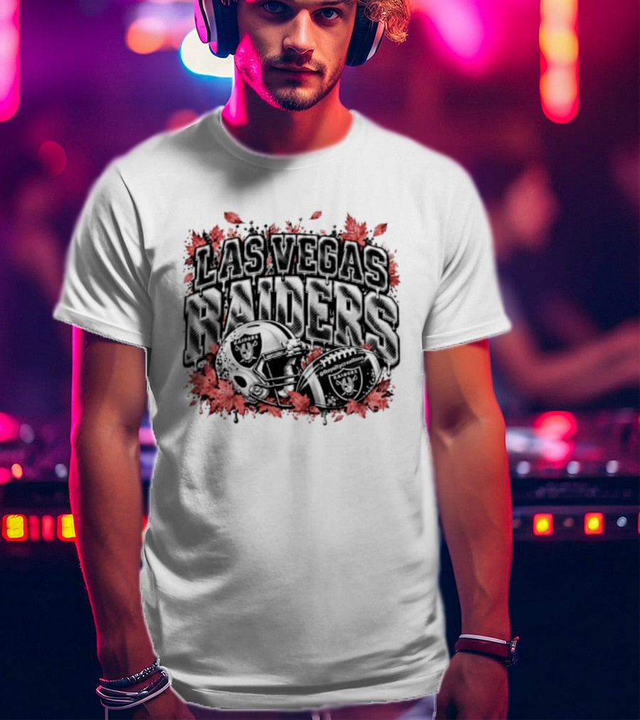 Las Vegas Raiders Football Helmet Blood Red Halloween 2026 T-Shirt