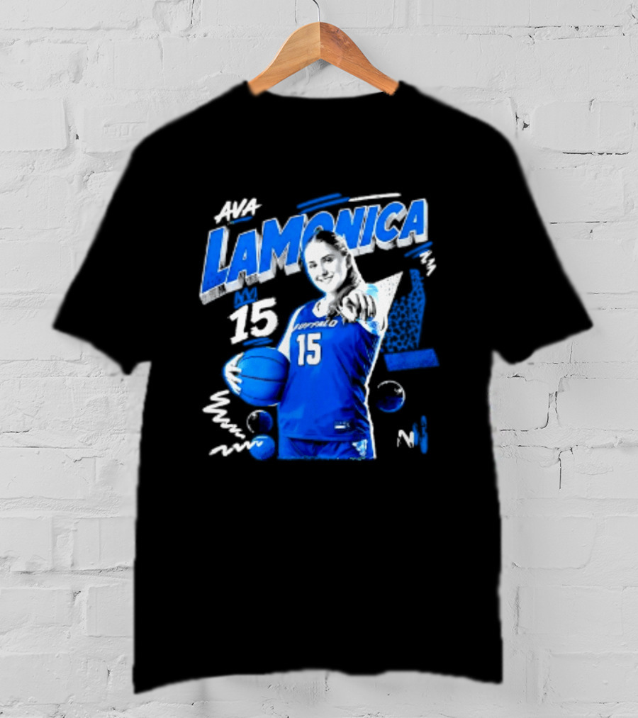 Ava LaMonica 15 Buffalo Bulls NCAA Women's Basketball Player Jersey Number T-Shirt