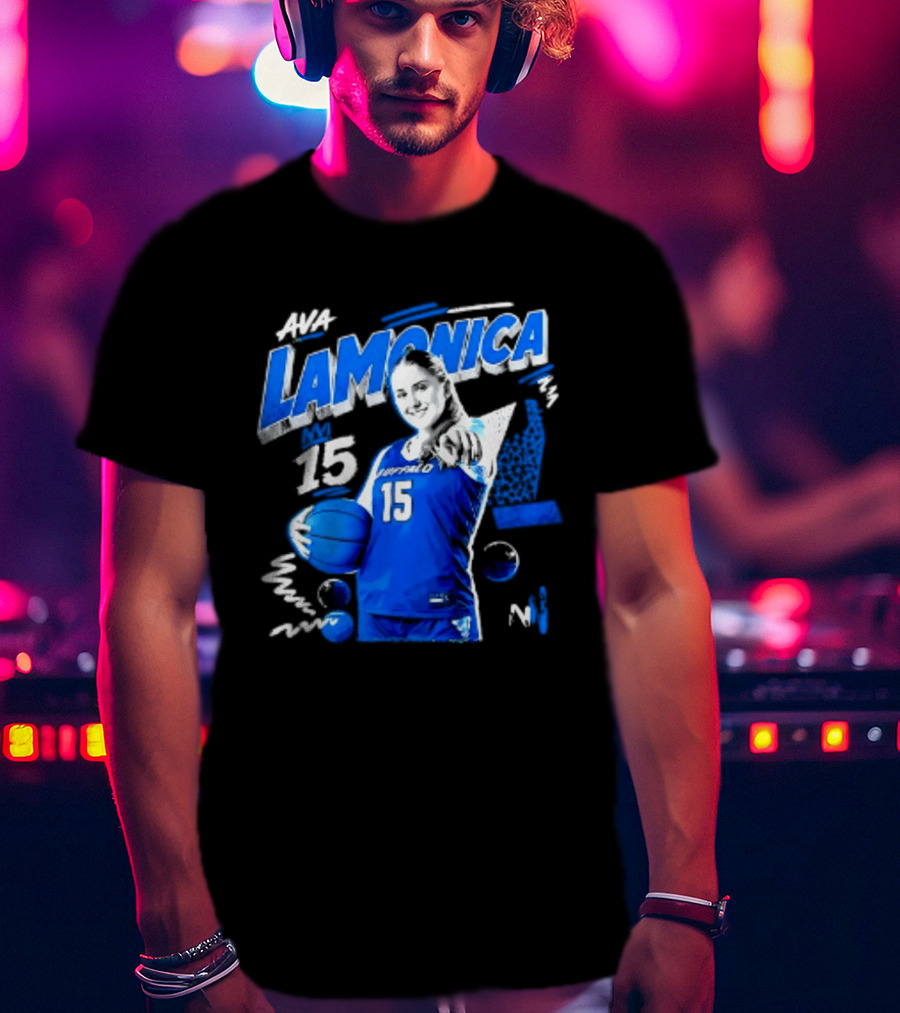 Ava LaMonica 15 Buffalo Bulls NCAA Women's Basketball Player Jersey Number T-Shirt