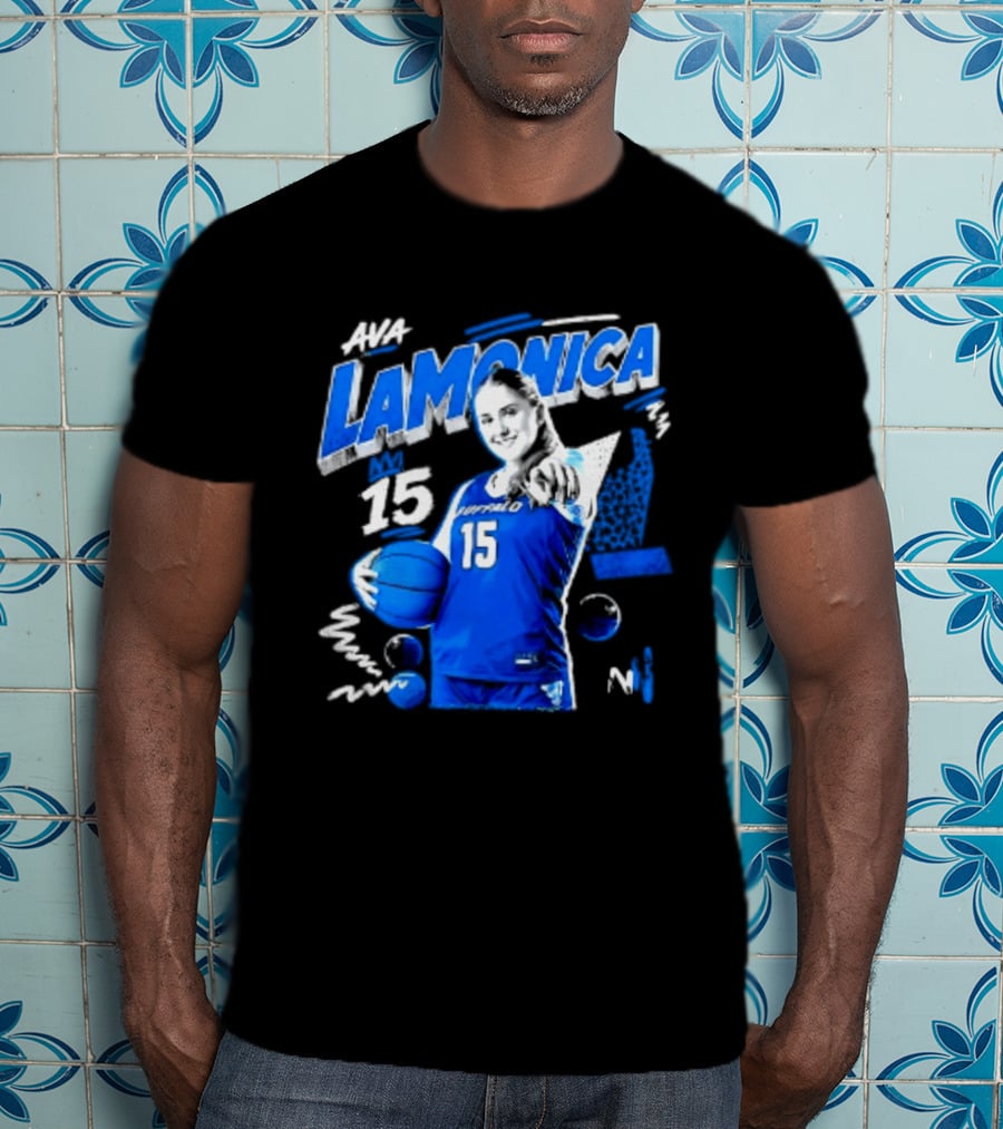 Ava LaMonica 15 Buffalo Bulls NCAA Women's Basketball Player Jersey Number T-Shirt