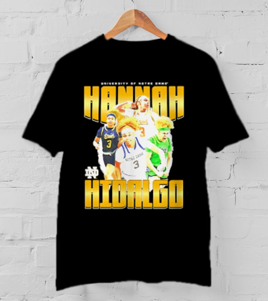 University Of Notre Dame Hannah Hidalgo Ncaa Women's Basketball T-Shirt