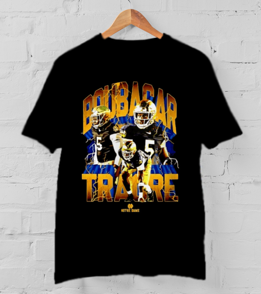Boubacar Traore 5 Notre Dame NCAA Football Player Notre Dame T-Shirt